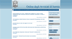 Desktop Screenshot of ordineavvocatiisernia.it