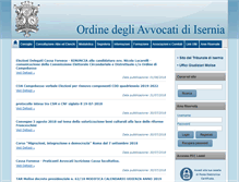 Tablet Screenshot of ordineavvocatiisernia.it