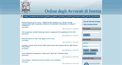 Desktop Screenshot of ordineavvocatiisernia.com